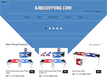 Tablet Screenshot of kingsofpong.com